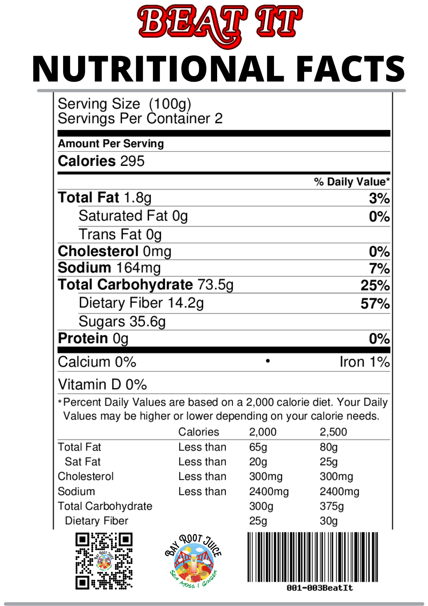 6-pack Beat It (3-day Supply)